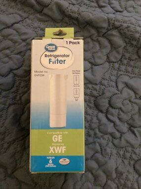 Great Value GE Refrigerator Replacement Filter Model GVF034 - Replaces GE XWF